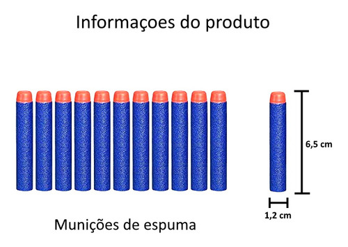 Kit Com 48 Dardos P/ Lançadores Nerf E Arminhas De Pressão