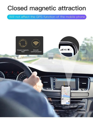 Soporte magnético para vehículo, teléfono celular, imán universal de metal