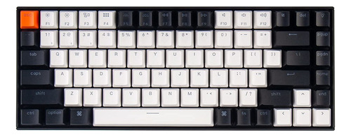 Teclado Keychron K2, 75%, Inalámbrico/cableado, 84 Teclas