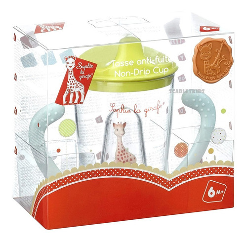 Jirafa Sofia Mordillo Caucho Pure Bebe + Vaso Antigoteo Orig