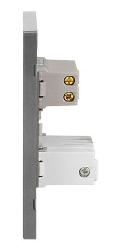 Placa Doble Contacto Con Apagador Sanelec Elegante
