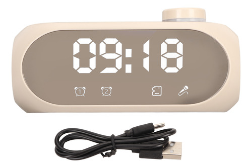 Altavoz Inalámbrico Mirror Alarm Clock Rgb Lighting Strong B