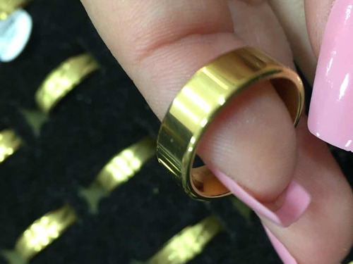 Alianças Compromisso, Noivado E Casamento Aço Prata / Ouro