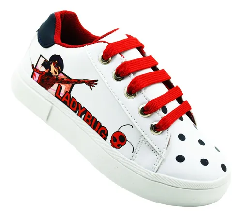 Tenis Yuyin Lady Bug Choclo Arely Lb2010 Napa Sint Blanco Cuotas