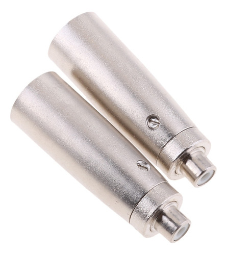 2x Xlr Macho A Conector Hembra Rca Cable De Audio De 3 Pines