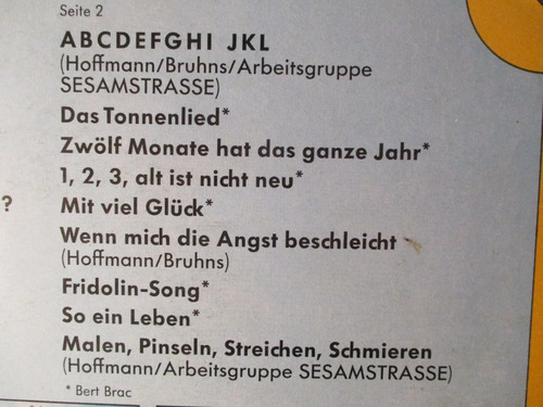Lieder Aus Der Sesamstrasse Und Andere Lustige Songs