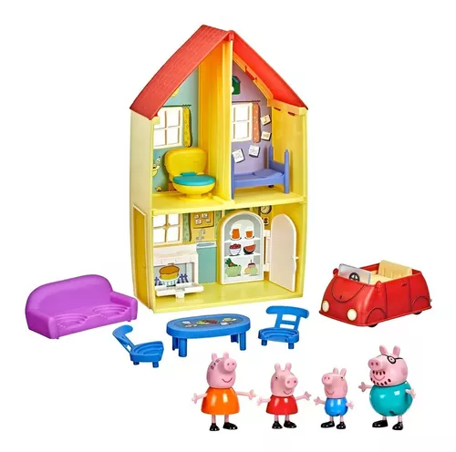 Casa grande de Peppa Pig con accesorios de Bandai, Little Character