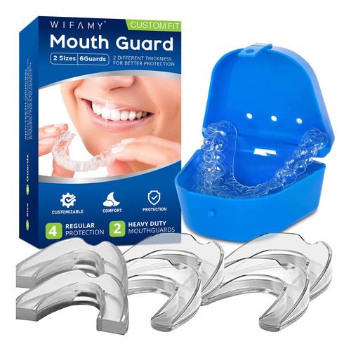 Wifamy Protector Bucal Para Apretar Los Dientes Por La Noche