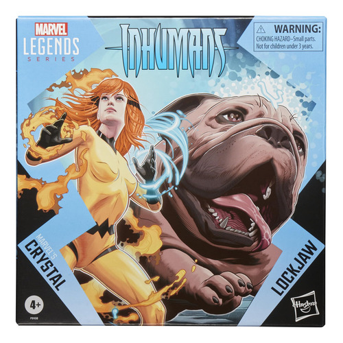Marvel Legends Series Crystal Y Lockjaw Figuras 15 Cm Ews