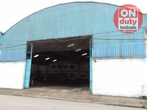 Imagem 1 de 27 de Galpão Para Alugar, 1000 M² Por R$ 18.000,00/mês - Vila Matias - Santos/sp - Ga0022
