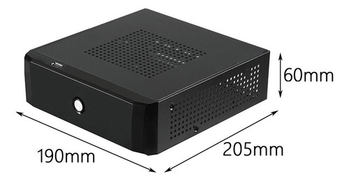 Mini Itx Case Iron Con Orificio Para Radiador Chasis De Host