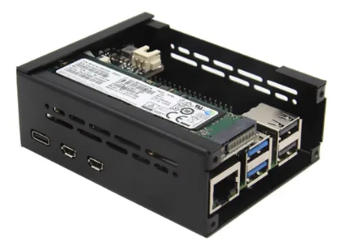 Funda Para Raspberry Pi 5 (p579-v3) Compatible Con Pcie M.2
