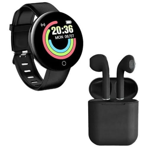 Combo Smartwatch D18 Auriculares Inpods 12 5 Colores
