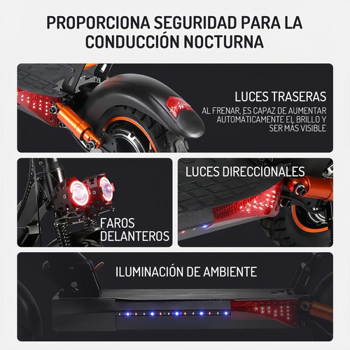 Scooter Eléctrico Plegable Para Adulto Velocidad Máxima 45km
