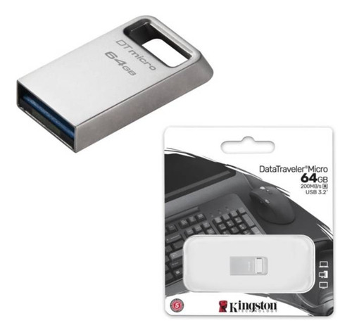 Memoria Usb Kingston Datatraveler Flash 64 Gb Ultrapequeño