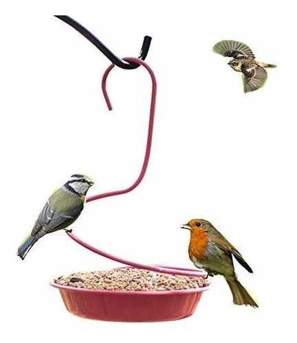 Comederos - Pjddp Hanging Bird Feeder Tray, Seed Tray For Bi