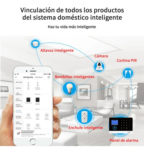 Sistema De Alarme Wifi Gsm 433mhz Wifi Tuya Home Security Al