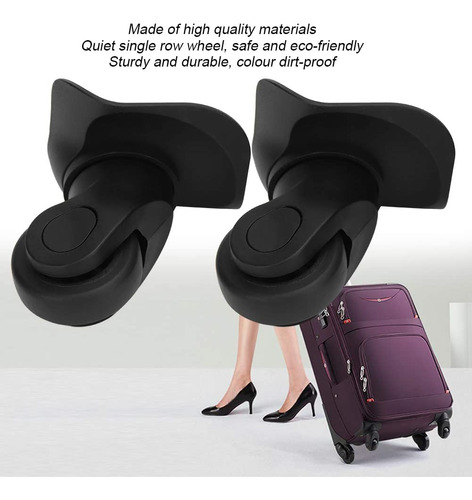 Alomejor Suitcase Mute Rueda Universal De Repuesto Para Male