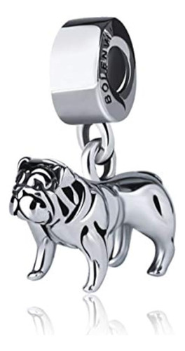 Bolenvi Bulldog Bull Bully Dog 925 Colgante De Plata Esterli