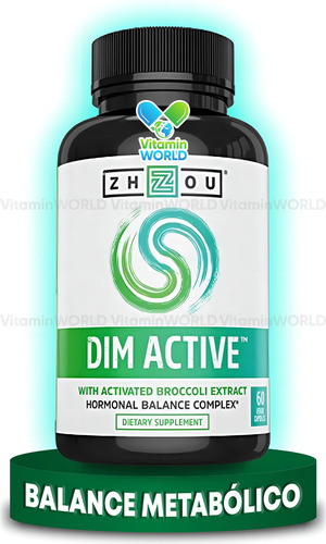 Zhou Dim Activo 60 Caps Balance Metabólico Extracto Brocoli Sabor Sin Sabor