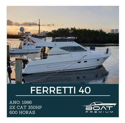 Ferretti 40, 1996 2x Cat 350hp