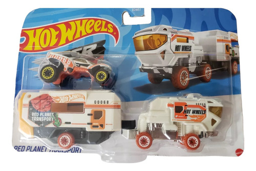 Hot Wheels Semi Remolque Red Planet Transport Con Carrito