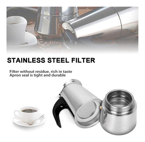 Cafetera De Acero, Moka Italiana, Cafetera Espresso