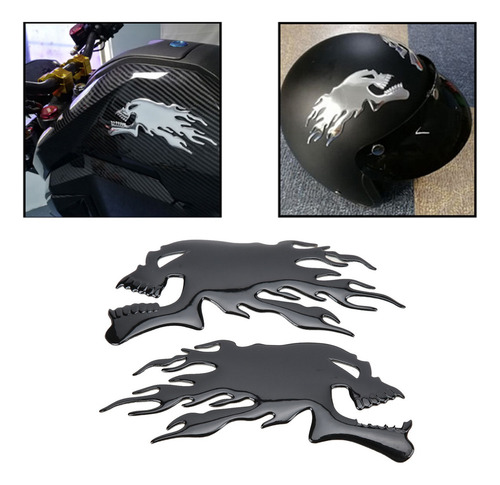 Calcomanía De Motocicleta 2 Piezas Pegatina Para Tanque De C