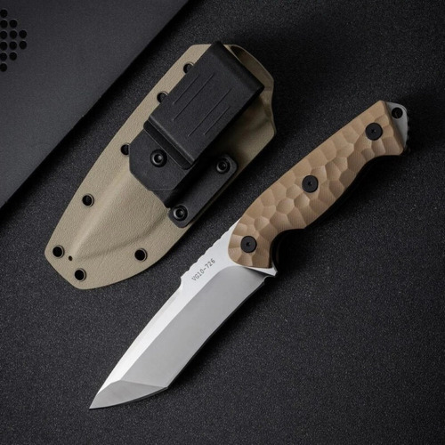 Faca Tática Fulltang 8mm G10 Aço Vg10 Edc C/ Bainha Kydex