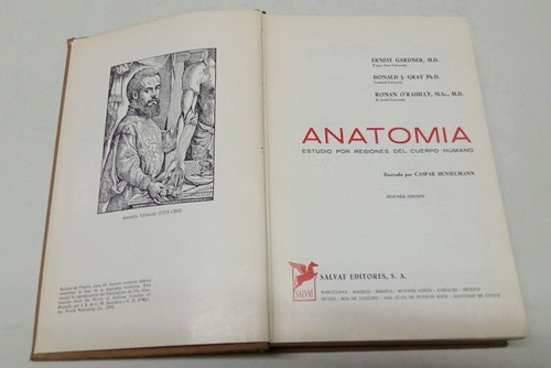 Libro De Anatomía, Estudio Por Regiones Del Cuerpo Humano (Usado)