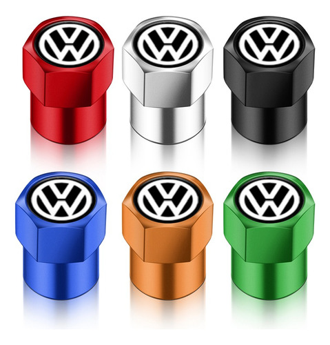 Tapones De Valvula De Llanta Para Volkswagen 5 Pzas