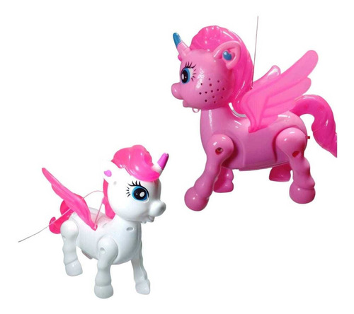 Brinquedo Unicornio Anda Emite Som E Luzes Pônei Musical