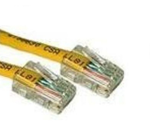 Cable Red Rj45 Utp Categoria 5- 150cm Ponchado Amarillo