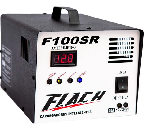 Carregador Inteligente De Bateria - Flach F100-12/24 Sr