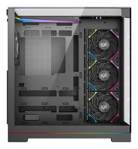 Gabinete Gamer Xyz Tesseract, Vidrio Panorámico 3d, 4x Fans