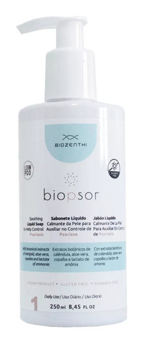 Biopsor Psoríase Sabonete Líquido Corporal Biozenthi Vegano
