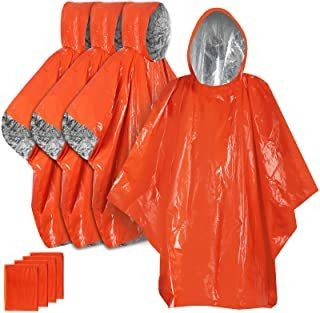 Anyoo Poncho De Supervivencia De Emergencia Mylar Mantas Tér