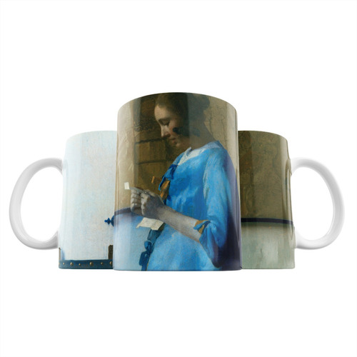 Taza Mujer Leyendo Una Carta - Johannes Vermeer