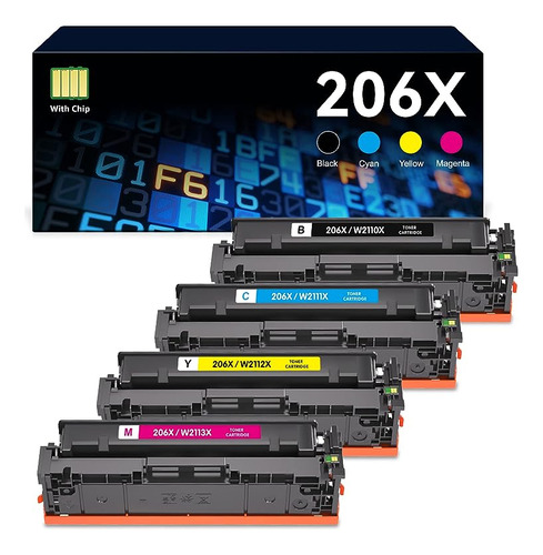 Toner 206x Con Chip Rendimiento Repuesto Para Impresora 206x