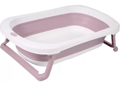 Banheira Dobrável E Portátil Rosa Pequena Baby Pil