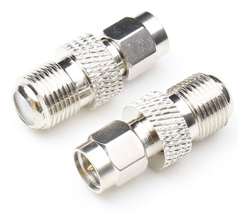 Adaptador Coaxial F Hembra A Sma Macho (2 Piezas)