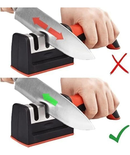 Afilador De Cuchillos Y Tijeras Profesional Manual 4 En 1