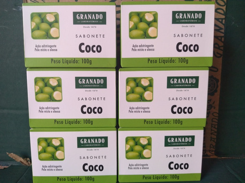 Sabonete Granado Coco 6 X 100 Gramas