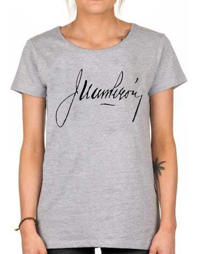 Remera De Mujer La Firma De Peron Juan Domingo Peronismo 1