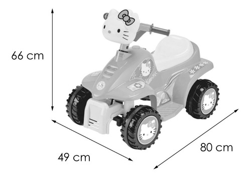 Moto Mini Eléctrica Quad Hello Kitty Prinsel Nuevo