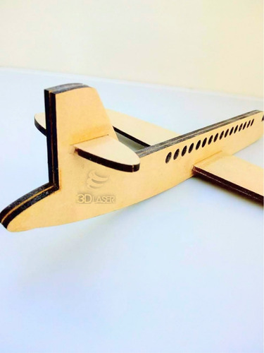 Imagen 4 de 5 de Avión - Souvenir - Mdf / Fibrofacil