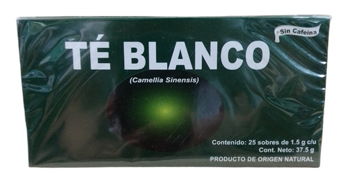 Té Blanco Soluble 25 Sobres Salud Cardiovascular Colesterol Sabor N/a