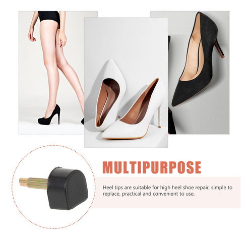 4 Pares De Zapatos De Tacón Alto Con Puntas Cuadradas