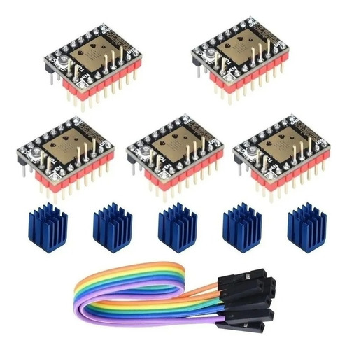 5 X Driver Motor De Passo Biqu Bigtreetech Tmc2209 V1.2 Uart