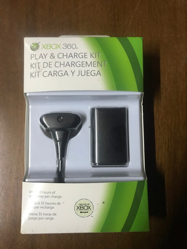 Play And Charge Kit Original Para Xbox 360